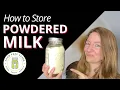 Powdered Milk Long-Term Storage