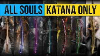 Beating Every Souls Game using ONLY KATANAS