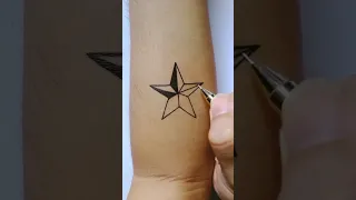 How To Make Tattoo Tribal Stars With Pen 