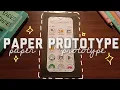 Paper Prototype of a mobile application