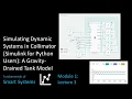 Simulating Physical Systems in Collimator Simulink for Python Users A Gravity-Drained Tank Model
