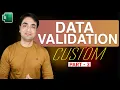 Excel Custom Data Validation Use formula to check for text numbers len Weekday Pattern