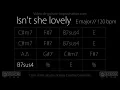 Isn't She Lovely (E) (Stevie Wonder) : Backing Track