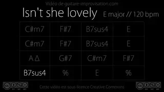 isnt she lovely e stevie wonder backing track