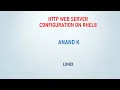 HTTP Web-server on RHEL8 - Anand K
