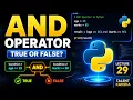 AND Operator in Python Made Easy Lecture 29 Talent Kaksha