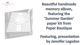 Handmade Memory book with by Jennifer Logsdon