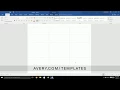 How to Add a Page to a Built-In Avery Template in Microsoft Word