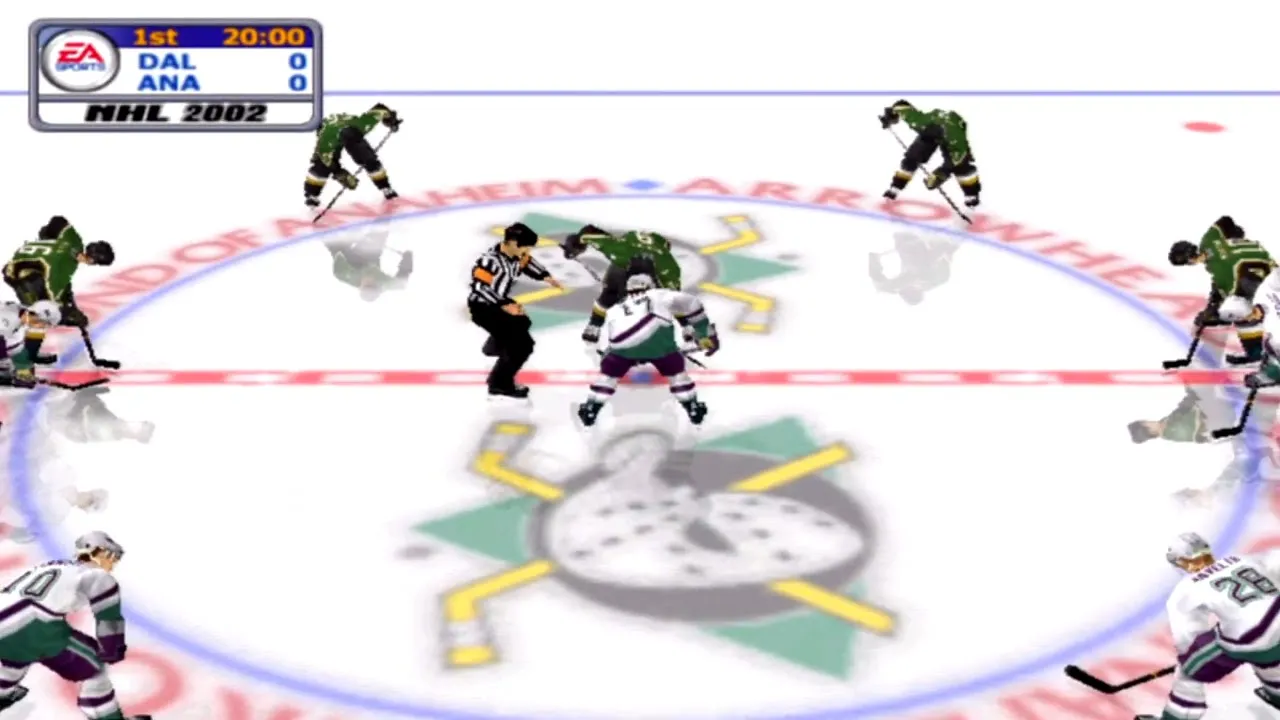 NHL 2002 Gameplay Mighty Ducks of Anaheim vs Dallas Stars