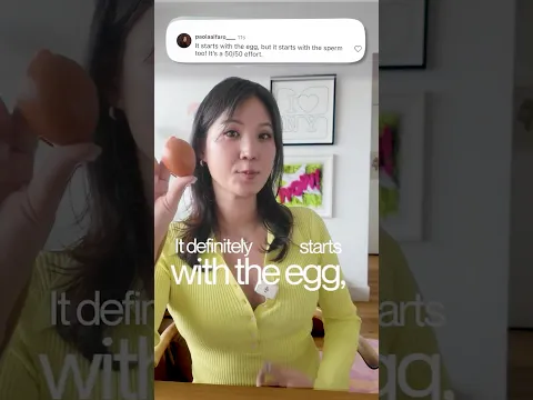 When it comes to fertility, it starts with the egg BUT also starts with the sperm, 50/50 effort!