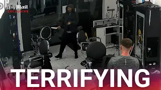Chilling Video Shows UK Train Stabber Suspect Enter Barber Shop With Knife A Day Before Mass Attack 