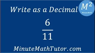 Write as a Decimal