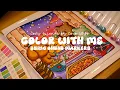 Color with me ASMR Cozy Friends by Coco Wyo using Ohuhu markers