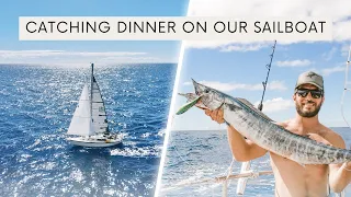 We sailed to an ABANDONED HARBOR | & caught DINNER on the way! | Oahu to Molokai | Pt. 1/3