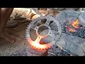 How To Make Kinfe Making process from Bike Gear farewell/ Saku kinfe #blacksmith#viralvideo#youtube 