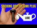 Stuck Pop Up Drain Stopper Get it Working Like New Again