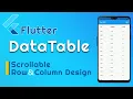 Scrollable Table Flutter DataTable Flutter Example