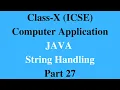 JAVA String Handling Part 27 Alphabetic Pattern