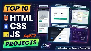 Top 10 Frontend Html Css Js Projects You Must Try in 2026 With Code Output