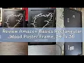 Review Amazon Basics Rectangular Wood Poster Frame 24 x 36 Black