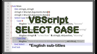 VBScript Select Case - VBScript-Select Case in Vbscript-Select Case-Select Case Statement-Script-Case