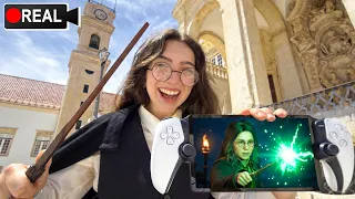JOGUEI Harry Potter na Escola REAL de Magia (Hogwarts Legacy) 