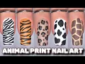 Animal Print Nail Art Tutorial Easy Zebra Tiger Leopard Cow Giraffe Print Nail Design