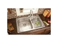 Kitchen Sink Installation Glacier Bay Top Mount Stainless Steel 33x22x9 2-hole Double Bowl