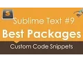 Sublime Text 3 - Best Packages Custom Code Snippets