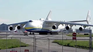 Unload Taxi & Takeoff Antonov An-225 - The World's Largest Aircraft