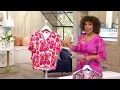 Berkshire Homewear X Etta Vee Notch Collar Pajama Set on QVC