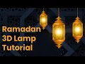 How to create Ramadan 3D lamp Design Adobe illustrator tutorial 2024