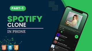 Spotify Clone made by HTML CSS JavaScript For Beginners