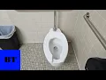 Vintage 1979 American Standard Cadet FV Toilet - Smyth County Public Library Marion VA