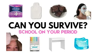 Can You Survive SCHOOL ON YOUR PERIOD Interactive Aesthetic Game