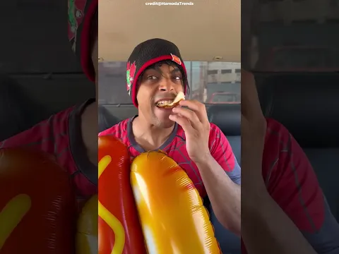 🌭😂 Dad’s Sausage Was Gone, So I Gave Him a Balloon Instead! 😱#shortvideo