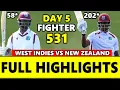 Lagu West Indies vs New Zealand 1st Test Match Day 5 Full Highlights 2025 | Wi vs NZ Highlights Day 5