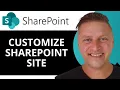 How to Customize SharePoint Site SharePoint Tutorial 2026