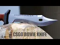 Making CS GO Bowie Knife out of Rusty Spring Plate