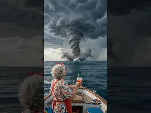 Tornado 🌪️ | Granny is stuck in the ocean 🌊🥶 | TIV 2 | Tornado Interceptor Vehicle | Waterspout
