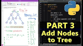 Part 3 - Insert Nodes into the Binary Tree Implemented in Python