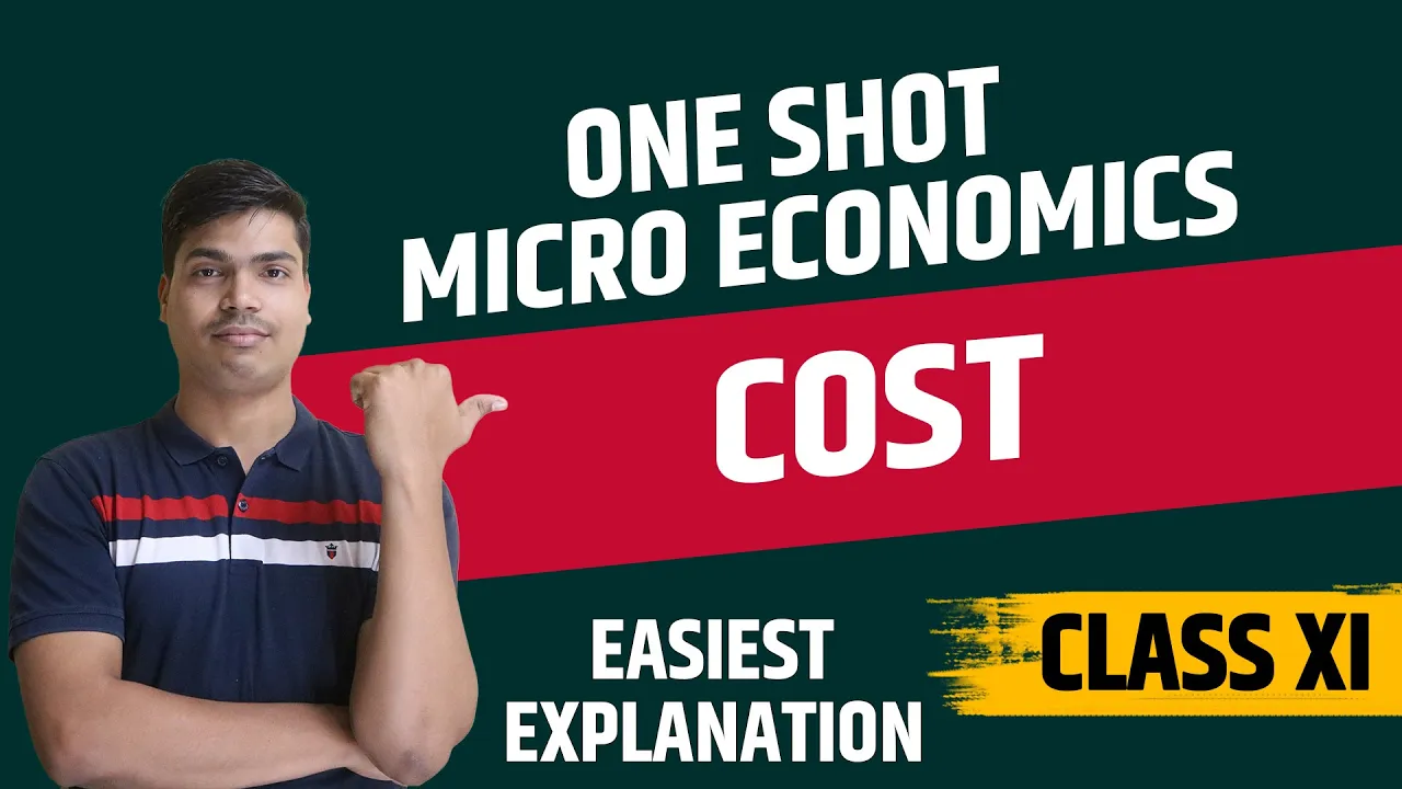 Cost One shot Micro economics | Explicit & implicit cost | Fixed & Variable All theory & Numericals