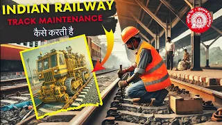 How does Indian Railway maintain rail track? Use of different machine to maintain tracks 2025