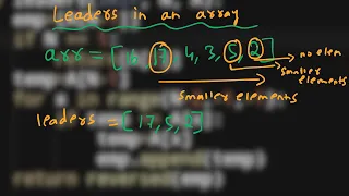 11 Leaders in an Array Arrays Python GFG MUST DO CODING QUESTIONS