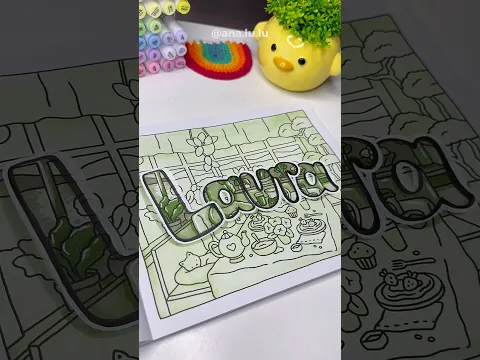 Laura, esse vídeo é para VOCÊ! 💚🫵🏻 #desenho #arte #bobbiegoods #pintura