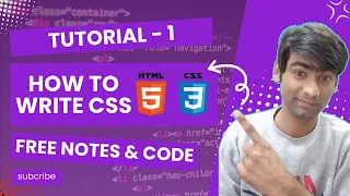 How to Write CSS CSS Syntax Types Explained CSS Tutorial for Beginners
