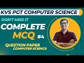 Complete MCQ KVS PGT Computer Science Preparation
