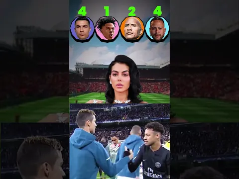 Ronaldo🤑 vs Neymar Jr🤩 vs IShowSpeed😝 vs TheRock💪