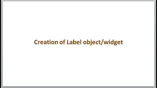 Label creation with Python Tkinter