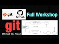 Git GitHub for DevOps Full Workshop from git-init to Team Collaboration in less than 1 Hour